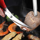 Axyaa 4-Piece Korean BBQ Scissors Set with Seasoning Bottle and Grinder