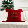 Axyaa Snowflake Embroidered Pillowcase Set, Festive Christmas Home Decor for Sofa and Bed
