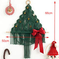 Axyaa Macrame Christmas Tree Wall Hanging Farmhouse Xmas Decor