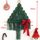Axyaa Macrame Christmas Tree Wall Hanging Farmhouse Xmas Decor