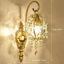 Axyaa E14 Crystal Sconce Wall Lamp Modern Bedroom Decor Lighting Fixture