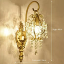 Axyaa E14 Crystal Sconce Wall Lamp Modern Rome Indoor Lighting Fixture