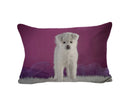 Axyaa Dog & Cat Pattern Linen Cushion Cover for Living Room Decor
