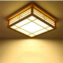 Axya Wood Ceiling Light: Japanese Style LED Lamp for Living Room, Dining Room, and Tatami