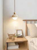 Axyaa Yellow Travertine Pendant Light for High-End Decor