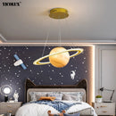 Axya Moon Glow LED Chandelier: Modern Living Room Pendant Lighting