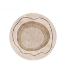 Axyaa Plush Round Carpet: Soft Fluffy Rug for Bedroom and Living Room