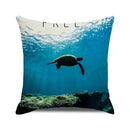 Axyaa Ocean Harmony Fall Pattern Cushion Cover for Sofa Bedroom Car