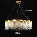 Axyaa Crystal Chandelier Ceiling Light Bedroom Living Room Pendant Lamp