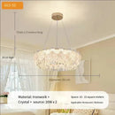 Axyaa French Cream Crystal Chandelier & Lighting Fixtures