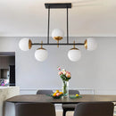 Axyaa Square Tube Magic Bean Glass Spherical Chandelier