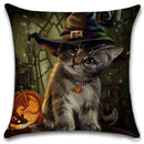 Axyaa Happy Halloween Dog Cat Linen Pillow Covers Cushion Cover Home Decor Pillowcase