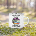 Axyaa Enamel Camping Coffee Handle Cup Nature Hiking Water Tea Mug