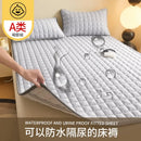 Axyaa Cotton Curve Grid Waterproof Mattress Protector Bedding Mattress Pad