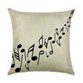Axyaa Abstract Geometry Linen Pillowcase 45*45cm Square Home Sofa Decor Cover