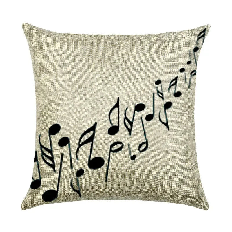 Axyaa Abstract Geometry Linen Pillowcase 45*45cm Square Home Sofa Decor Cover