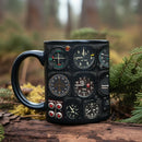 Axyaa Space Shuttle Fighter Console Ceramic Mug - Ideal Gift for Pilots