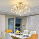 Axyaa Crystal Ceiling Lamp: Modern Main Lighting for Living & Dining Room