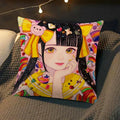 Axyaa Anime Pillow Cover by Chisato Tatumi for Sofa Room Decor and Wedding Gift