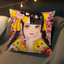 Axyaa Anime Pillow Cover by Chisato Tatumi for Sofa Room Decor and Wedding Gift