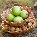Axyaa Woven Round Storage Basket Tray for Home Shop Hotel Organization
