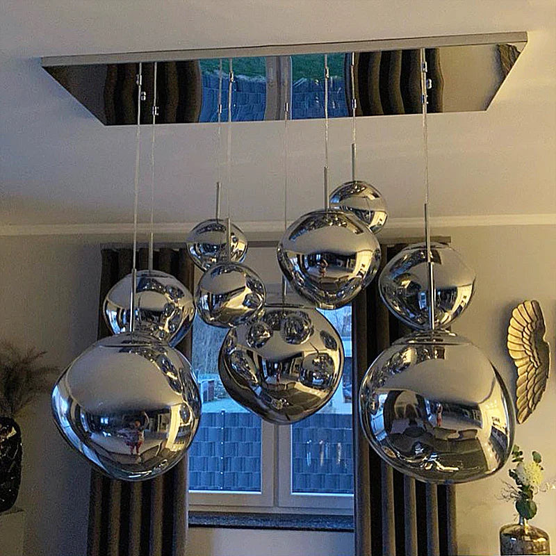Axyaa Nordic PVC LED Chandelier for Kitchen & Living Room Lighting