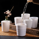 Axyaa Porcelain Style Melamine Tea Mugs, Thick Plastic Water Cup Kitchen Drinkware