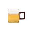 Axyaa Glass Walnut Handle Cup - Single-layer Household Small Juice Cup