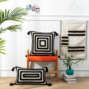 Axyaa Geometric Pattern Cotton Cushion Cover for Home Decor