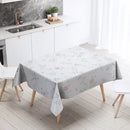 Axyaa Floral Tablecloth: Anti-Stain Waterproof Home Decoration for Kitchen, Fireplace, Countertop