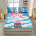 Axyaa Cool Silk Three-Piece Digital Print Latex Mat Set
