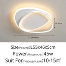 Axyaa Modern LED Ceiling Light with Remote Control - Nordic Style Home Decor