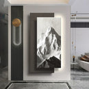 Axyaa Light Luxury Sandstone Mountain Wall Lamp for Elegant Decor