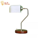 Axyaa Vintage Medieval Solid Wood Table Lamp LED E27 Desk Lights - Classical Bauhaus Style