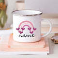 Axyaa Rainbow Enamel Mug for Kids - Personalized Drinkware Gift