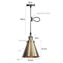 Axyaa Industrial Pendant Light for Kitchen Island & Dining Room - Adjustable Hanging Fixture
