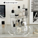 Axyaa Rotating Acrylic Cosmetic Storage Organizer Box for Makeup and Skincare
