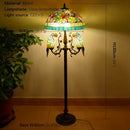 Axyaa Tiffany Stained Glass Floor Lamp for Retro Country Living Room and Bedroom