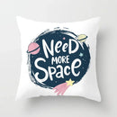Axyaa Astronaut Theme Polyester Pillowcase Sofa Chair Cover 45x45cm
