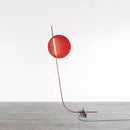 Axyaa Red Sun Art Floor Lamp: Minimalist Design for Living Room & Bedroom