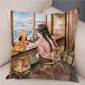 Axyaa Fairy Tale World Pillowcase: Cartoon Pattern Decor for Living Room or Children's Room