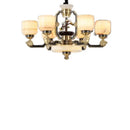 Axyaa Jade Chandelier: Luxurious All Copper Chinese Lamp for Living Room, Villa, Duplex