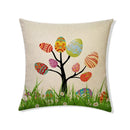 Easter Rabbit Eggs Design Linen Pillowcase - Axyaa Brings Spring Joy