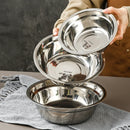 Axyaa Stainless Steel Salad Bowls | Large Capacity Food Containers | Kitchen Tableware