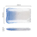 Axyaa Gradient Glass Dessert Plate for Molecular Cuisine and SushiDisplayStyle