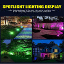 Axyaa Solar 9LED Spotlight: Adjustable, Waterproof Outdoor Landscape Lighting