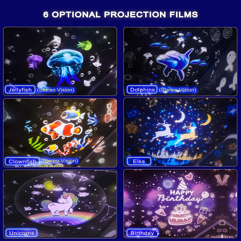 Axyaa Starry Sky Universe Projector Night Light - Kids' Magical LED Lamp