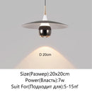 Axyaa UFO Pendant Light Saucer Design LED Hanging Lamp for Home Decor