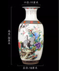 Axyaa 35cm Ceramic Vase: Chinese Decorative Crafts for Living Room, Dried Flowers