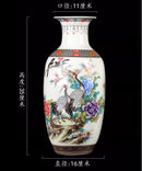 Axyaa 35cm Ceramic Vase: Chinese Decorative Crafts for Living Room, Dried Flowers